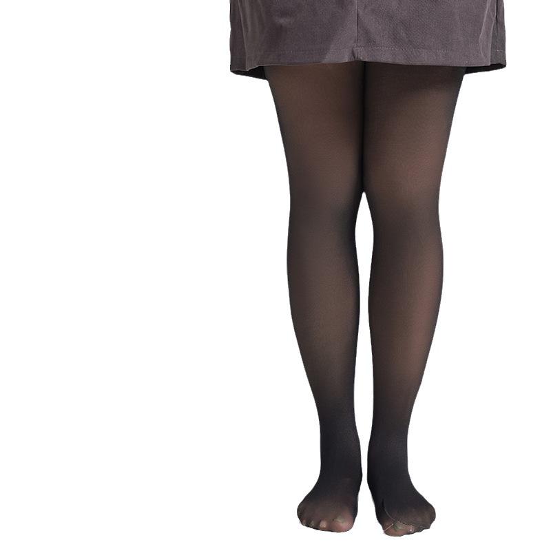 Černé průhledné legíny velké velikosti – nosnost 200 lb, Dámské punčochové kalhoty na jaro/podzim/zimu