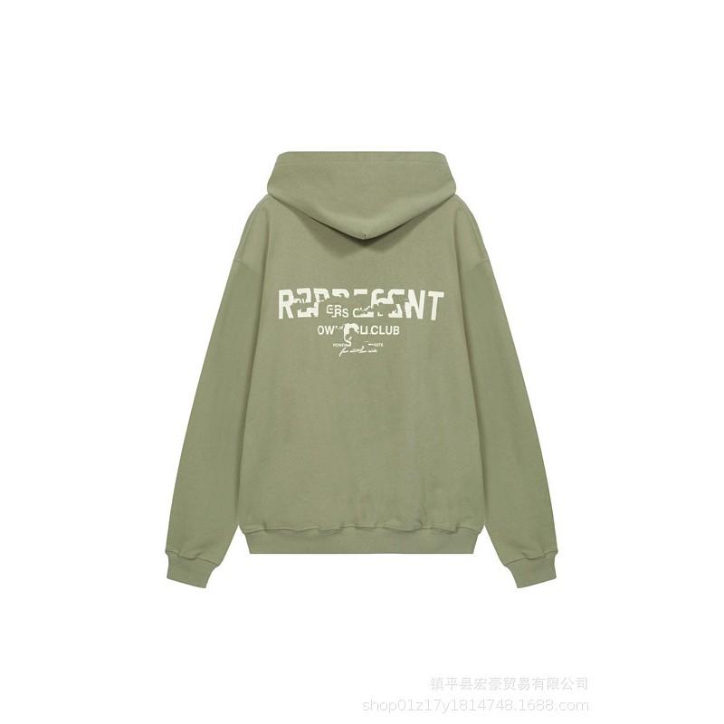 Oversized Cotton Hoodie Men Women Fall Streetwear Letter Print Loose Fit Casual Pullover