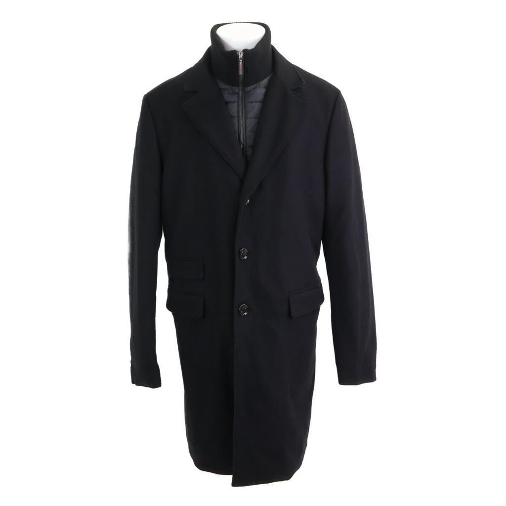 MOORER CASTELNUOVO D/GARDA Daunenmantel aus Kaschmirmischung Mantel 52 schwarzGebraucht