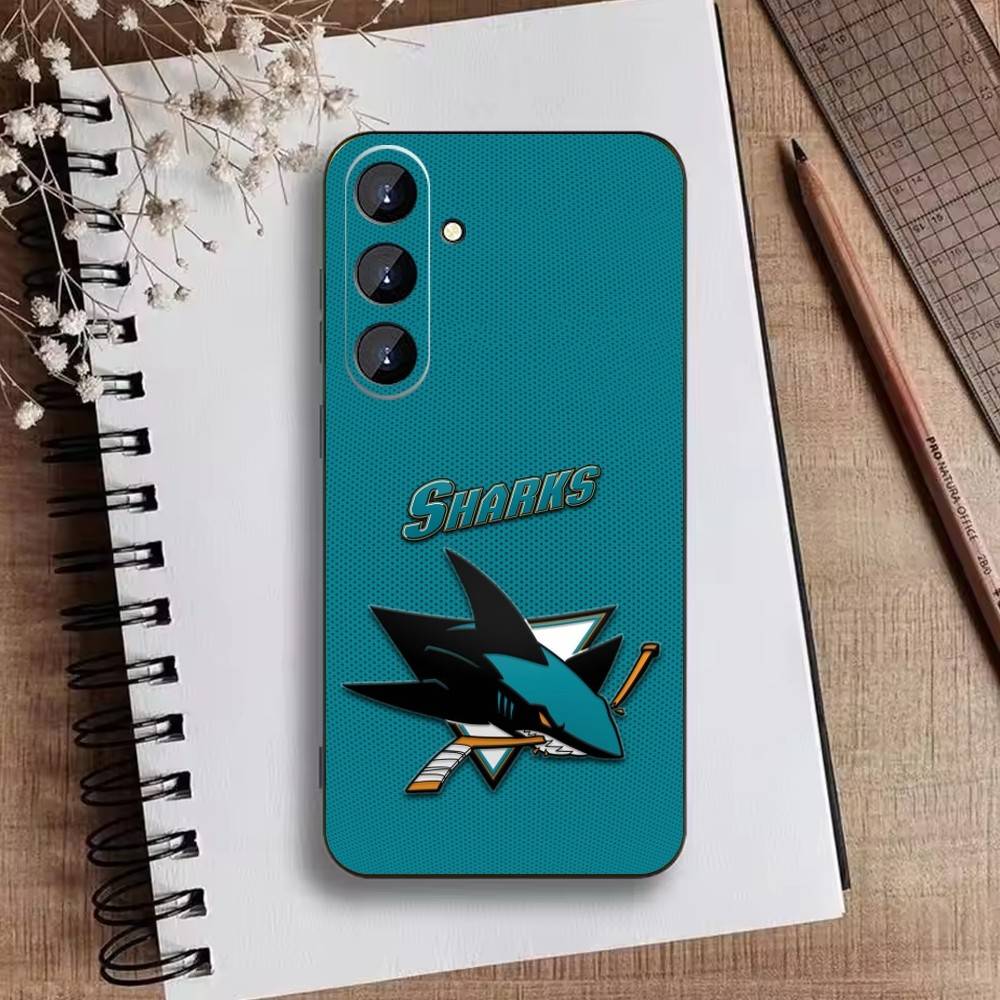 Macklin Celebrini San Jose Sharks Pouzdro na telefon pro Samsung Galaxy A73, A21s, A22, A31, A52, A53, A71, A41 Měkké černé pouzdro