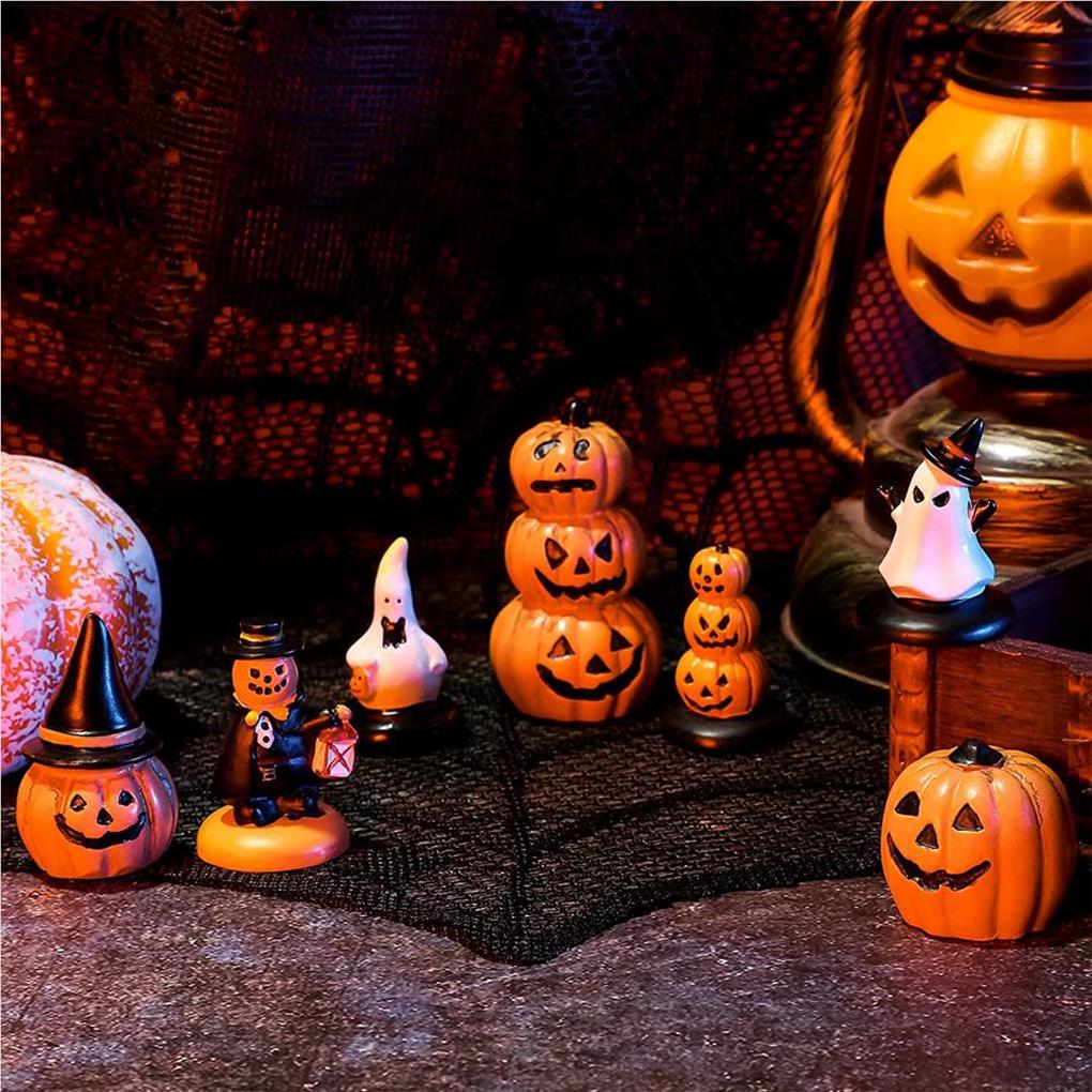 Halloween Decoration Set Festival Adornment Miniature Models Craft Mini Figurines Micro Landscape Ornament Garden Decorations