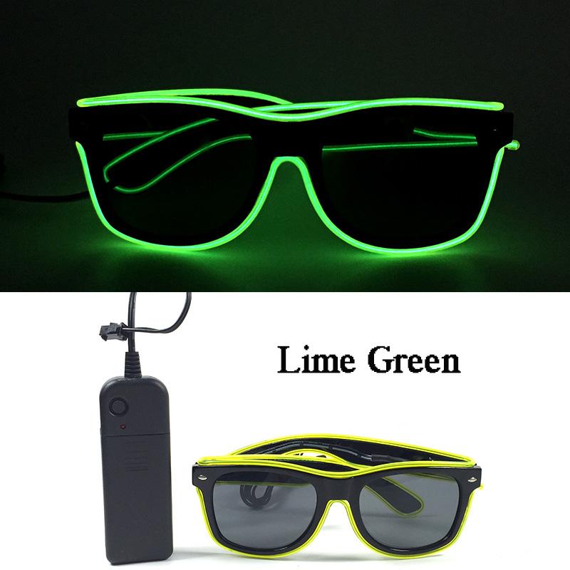 Hot Sale Luminous Neon Glasses With Lights LED Eyeglasses Bar Rave Parties Props Glowing Glasses Festival Club Supplies