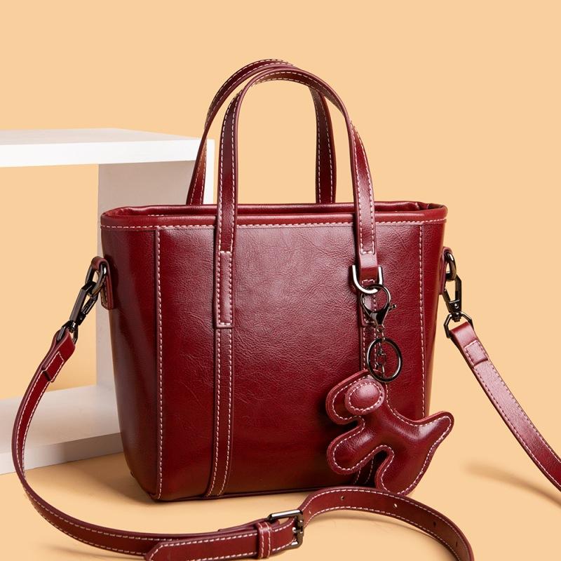 Leather Soft Leather Women'S Bag Trendy Large Capacity Cowhide Portable Women'S Shoulder Messenger Bag
