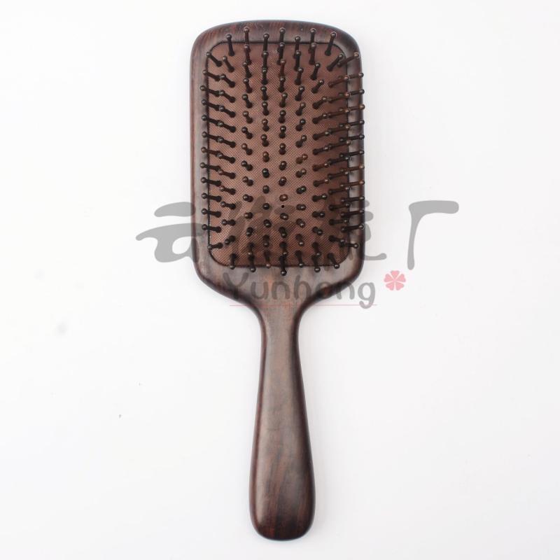 Ebony Wood Air Cushion Meridian Comb