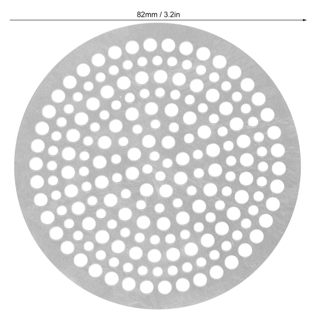 Floor Drain Filter Stainless Steel Round Drainage Shower Strainer Mesh Piece Anti Blocking(82mm )