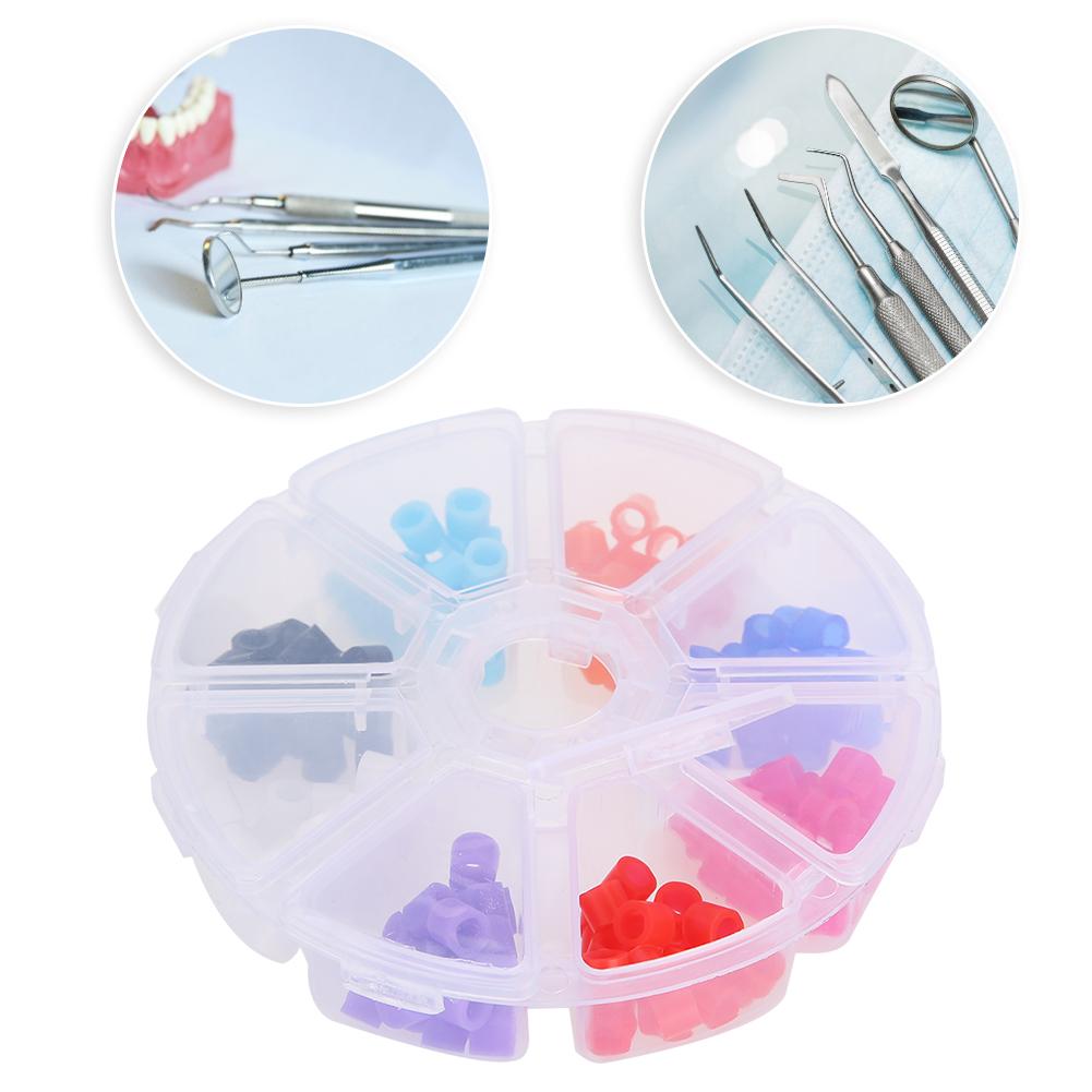 160 Stück Autoklavierbare Universelle Dentalinstrumente Kieferorthopädische Silikon-Codierringe