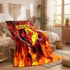 Watford Football Print Flannel Blanket Soft Warm Sofa Bed Throw Blanket For Home Office Bedroom