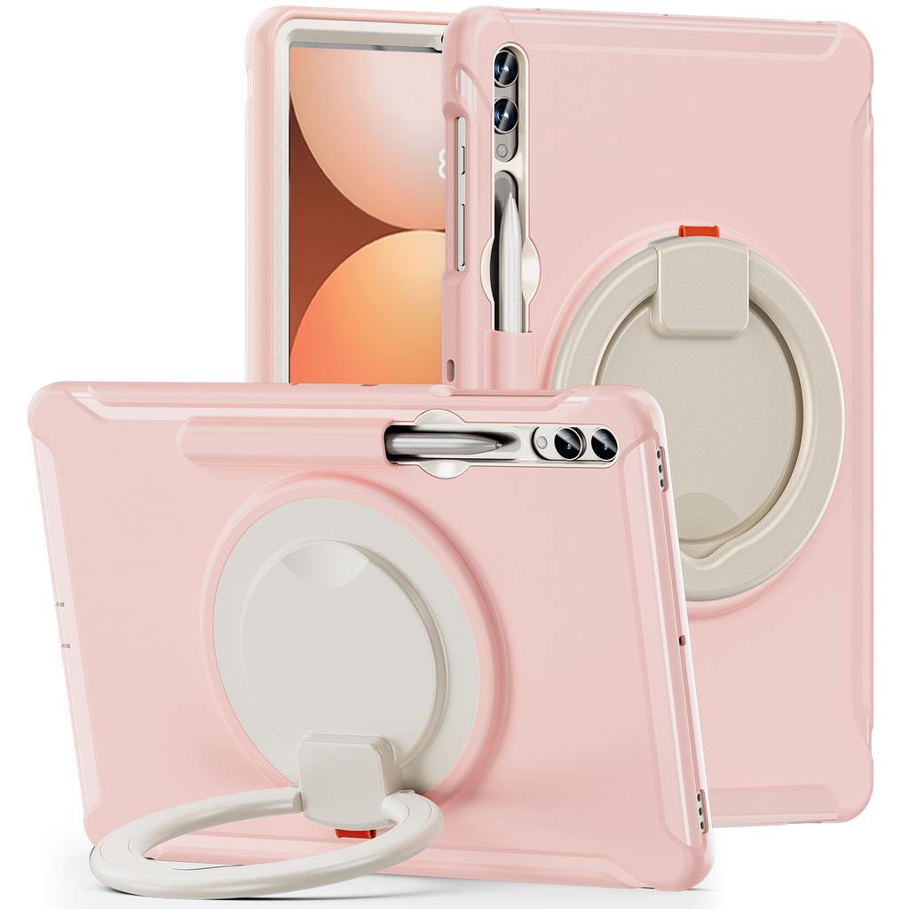 For Samsung Tab Case S9 S8 S7 Plus S10 FE S6 A9 A8 S7fe A7 Lite Handle Kickstand Shockproof Stand Hard Tablet Cases Cover Funda