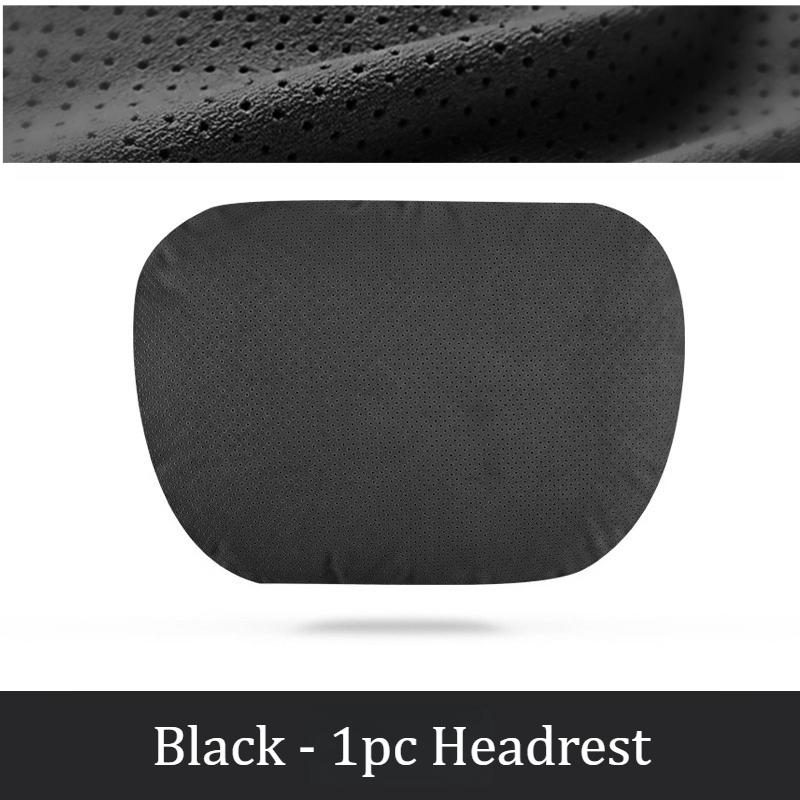 Pernă Respirabilă pentru Tetiere și Zona Lombară a Scaunelor Auto din Piele Velură, Înălțime Reglabilă, Material Premium pentru Confort și Ameliorarea Stresului