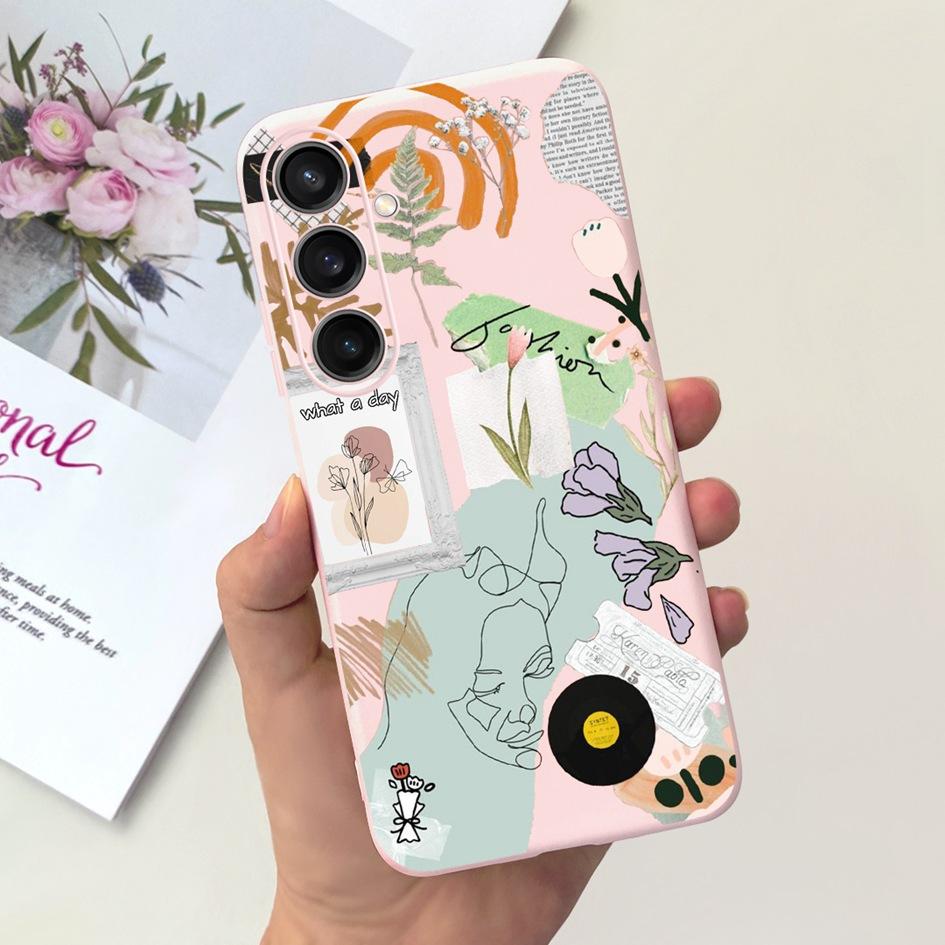 For Cover Samsung Galaxy A15 Phone Case Fashion Pattern Soft Silicone Cover For Samsung A15 Hoesje A 15 GalaxyA15 SM-A155F Funda