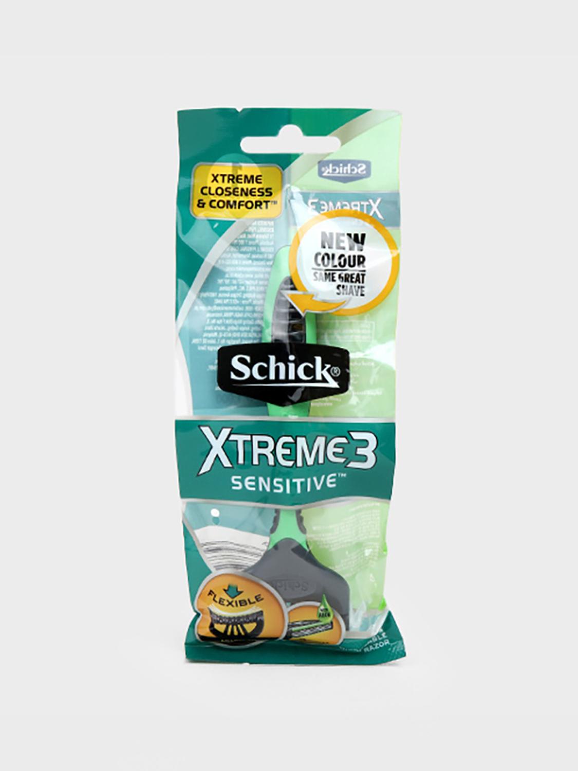 Одноразовый станок для бритья Schick Xtreme 3 с тремя лезвиями - 1 шт. 1ea