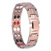 Titanium Steel Magnet Bracelet Men Women Pain Relief Magnetic Therapy Bracelet Jewelry Gift (Bronze)