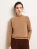 Women's Versatile Cashmere Sweater: Plain Color, Autumn/Winter, Half-High Neck, Raglan Sleeves, Double Ply, Thickened Base Layer.