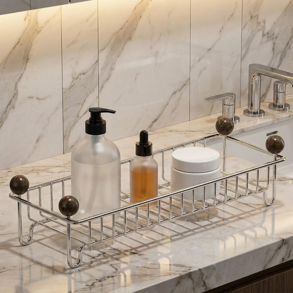 Large Capacity Cosmetic Storage Rack Waterproof Washstand Drain Rack for Kitchen