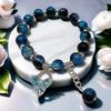 2026 Iridescent Butterfly Bracelet - Colorful 10mm Beads, Color-block Design, Cross-border Gift