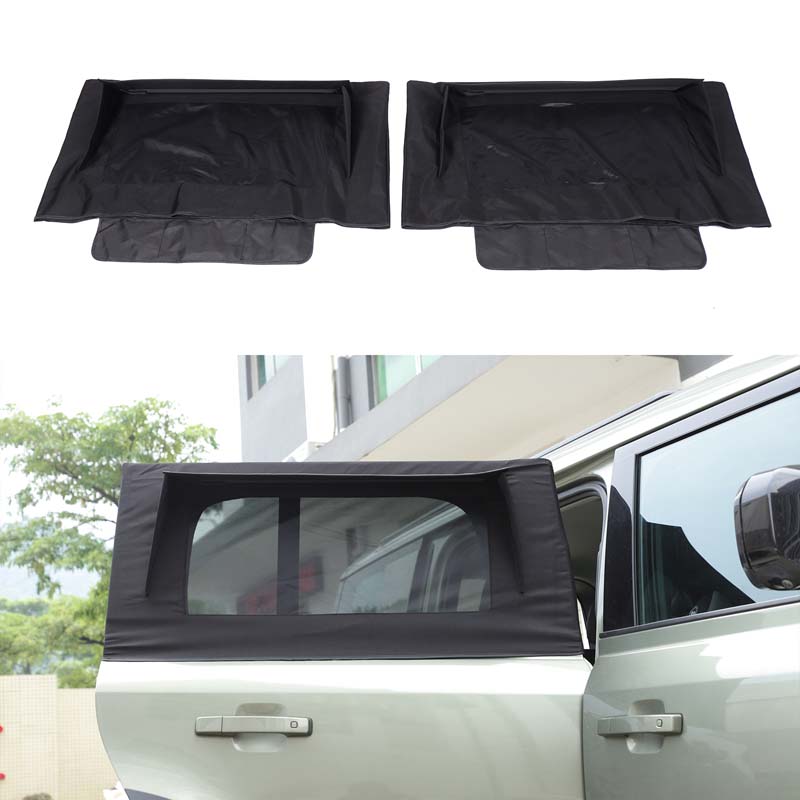Car Front And Rear Doors Windows Mesh Covers Camping Insect Proof And Sunshade Mesh Covers For Land Rover Defender 110 2020-2026
