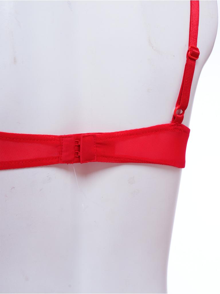 S-3XL Sheer Mesh Bralette Top Wirefree Unlined Mini Lingerie Nightwear for Dating Night Sleepwear