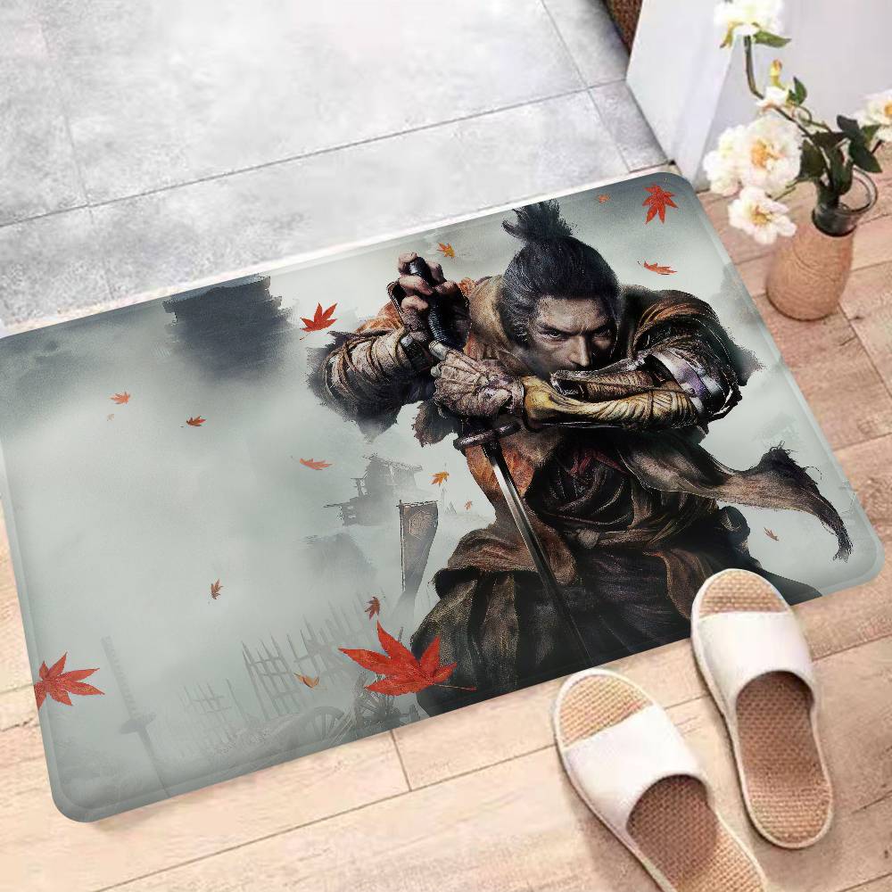 Sekiro Game Shadows Die Twice Bath Mat Kids Room Bedroom Decoration Balcony Anti-Slip Doormat Living Room Alfombra