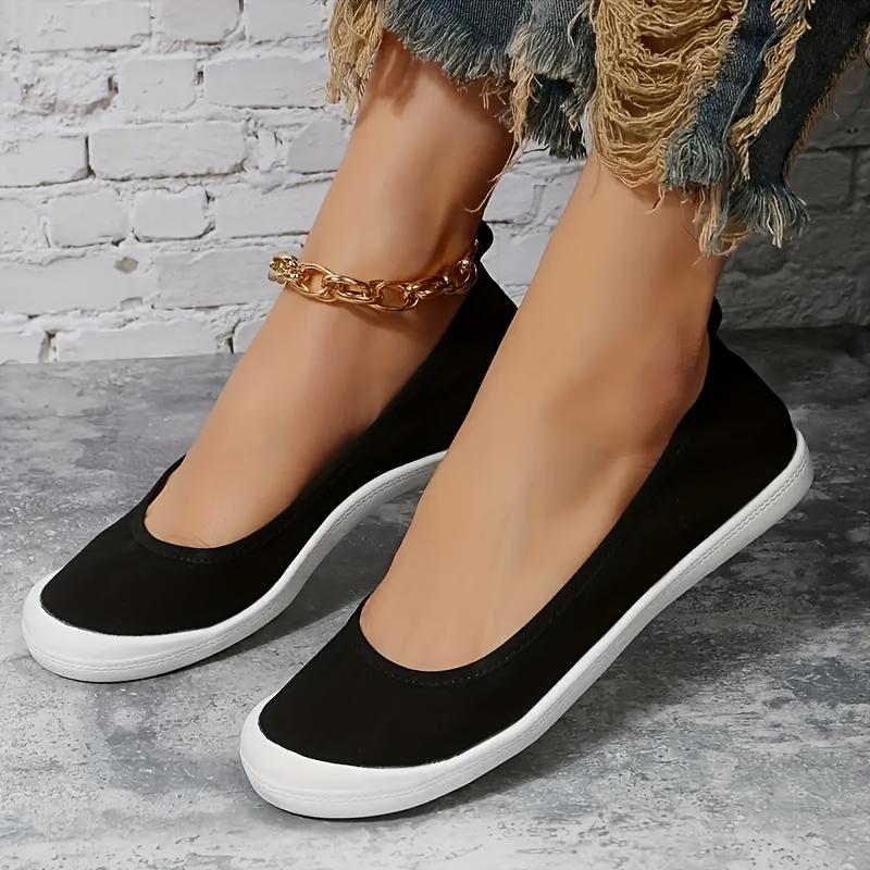 Black Canvas Casual Comfortable Lightweight Classic Convenient Fashionable Breathable Wear-resistant Soft Sole Canvas Sports Shoes