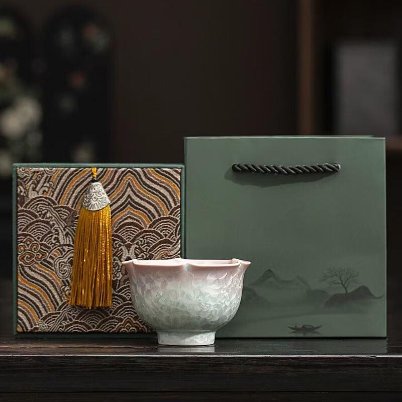 Kiln-Fired Crystal Glaze Ceramic Tea Tasting Cup