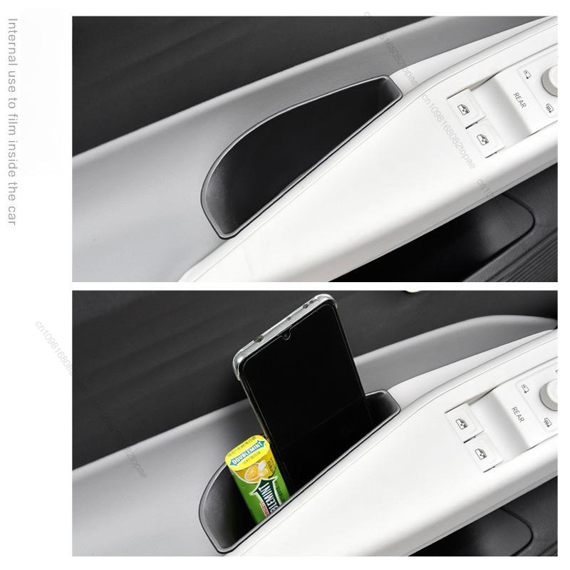 For VW ID.3 ID3 ID 3 Door Handle Storage Box Accessories Armrest Box Front Door Holder Tray Car Organizer Container
