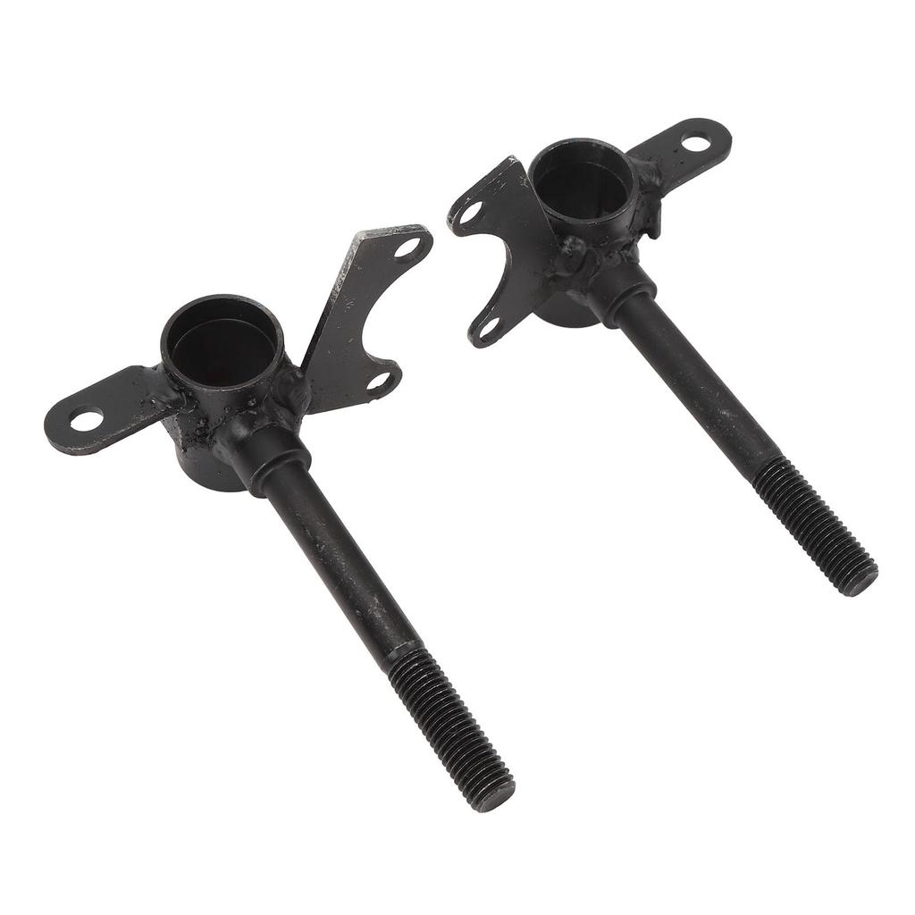 Pair of 10mm Front Wheel Steering Knuckle Spindle for Up To 110cc Go Kart Quad ATV Black