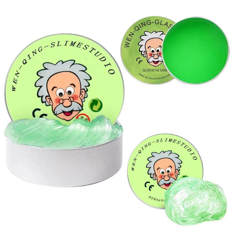 New-Lab Putty Crystal Clear Glass (1 Pack) Beste Denkende Slimme Crazy Stress Putty Met Tin, Sensory & Bouncing Speelgoed
