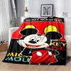 Die Mickey Maus Cartoon-Decke ist flauschig und weich, geeignet für Kinder und Erwachsene und perfekt für Zuhause, Reisen, Camping an