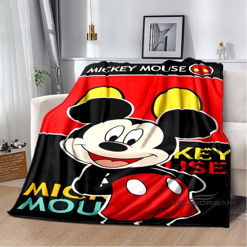 Die Mickey Maus Cartoon-Decke ist flauschig und weich, geeignet für Kinder und Erwachsene und perfekt für Zuhause, Reisen, Camping an