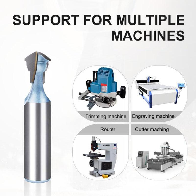 1/2inch 12mm Shank Woodworking Slotting Cutter Woodworking Milling Cutter Straightener Rod Slot Router bit