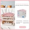 A25F-Wifi Router Box Storage Organizer TV Cabinet Top Box Concer Desktop Cable Management Home Decoration B