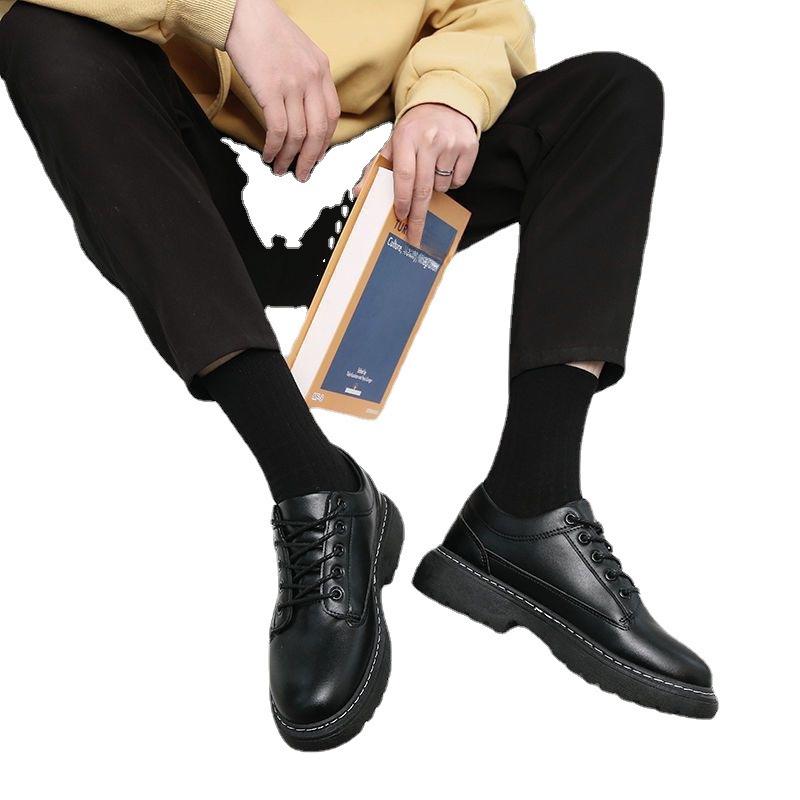 Men's Trendy Slip-on Business Leather Shoes: Versatile Spring/Autumn Style for Students