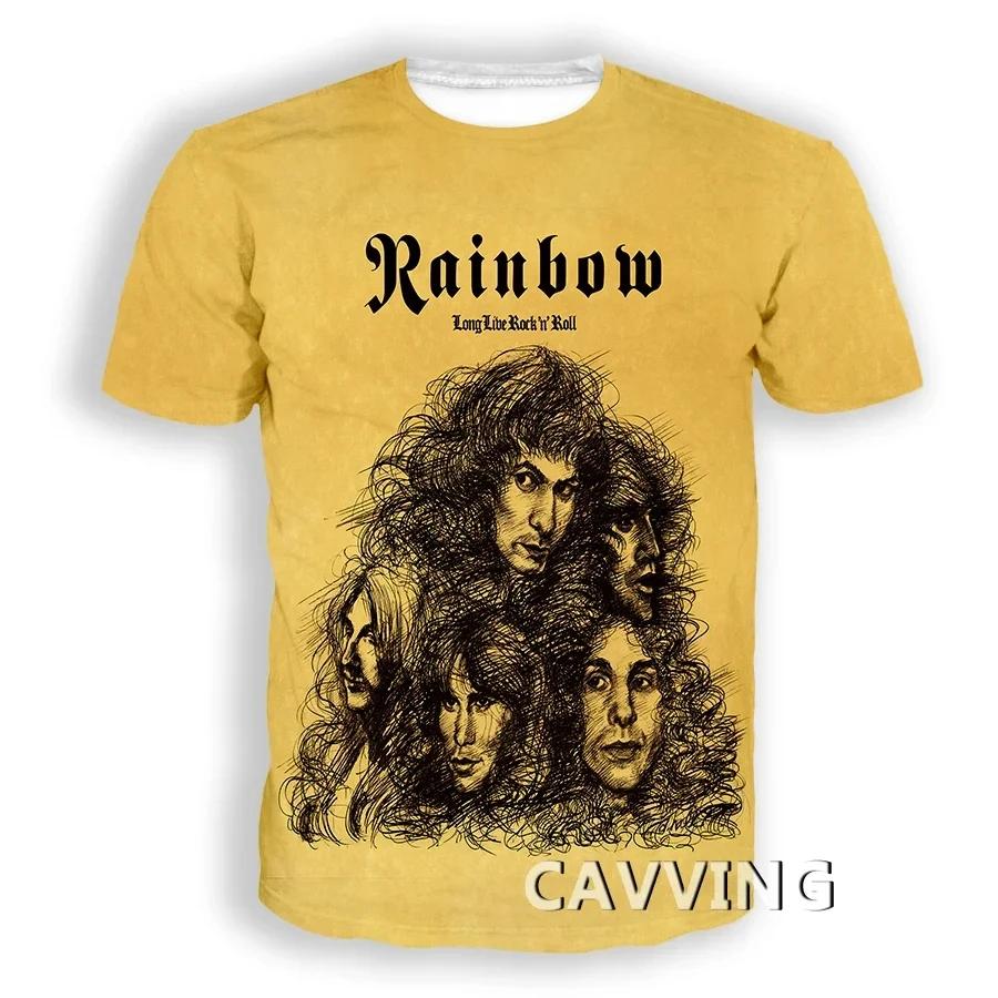 Popular Rock Rainbow Band 3D Printed Men's/Women's T Shirt Summer Hip Hop Trend Short Sleeve Top Oversized Cool O-Neck Tee Shirt