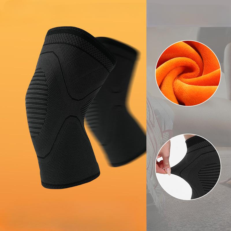 

Sports Knee Pads for Women Men Anti-slip Running Dance Knee Joint Warmer Sheath with Velvet Protection S