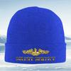 Gold dolphins submarine service letters Unisex Women Unisex Knitted Hat Beanie Pullover Cap Winter Thermal Warm Christmas Outd