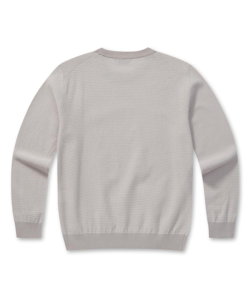 BRENTWOOD [Washable] Two-Tone Round Neck Sweater Brwas25351Ivx