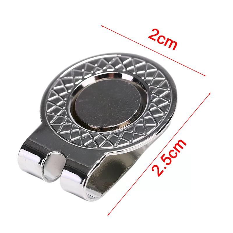 Alloy Golf Marker with Ball Mark And Hat Clip Magnet - Golf Accessories