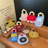 Cute cartoon foreign style mobile phone bag, exquisite personality, plush small storage bag, niche design, high-end shoulder bag