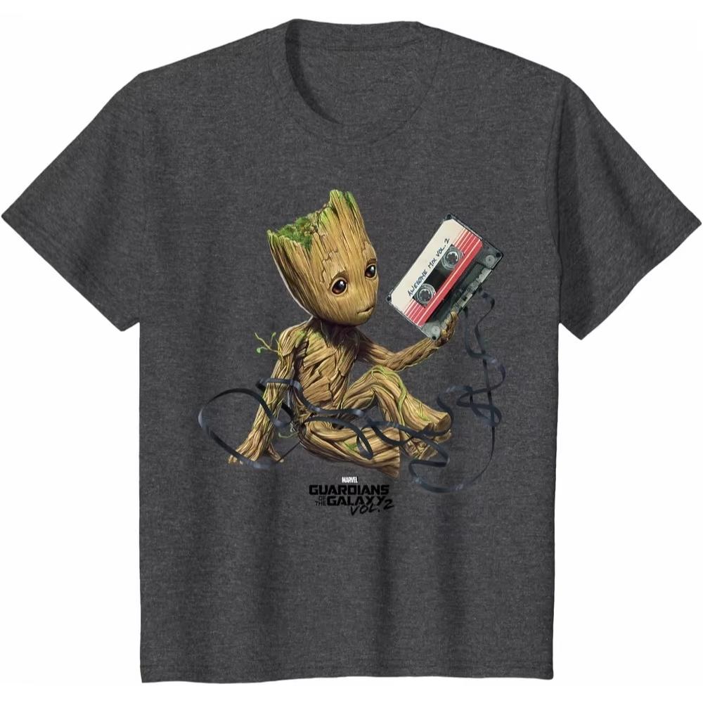 

Guardians of the Galaxy Groot Marvel Tshirt suitable for both Unisex and Women shortsleeved made of soft cotton material XL