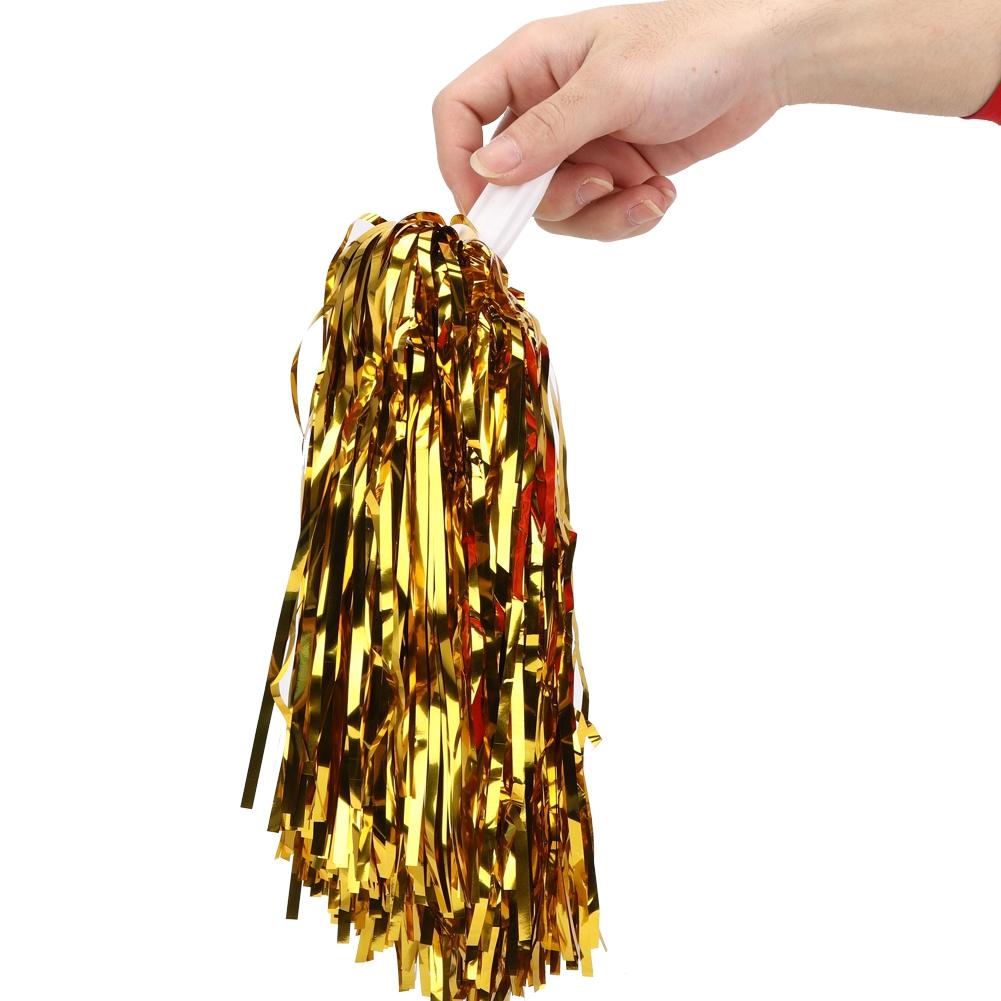 6PCS Cheerlding Poms Flower   for Sport Competition Foot  Basket  Match
