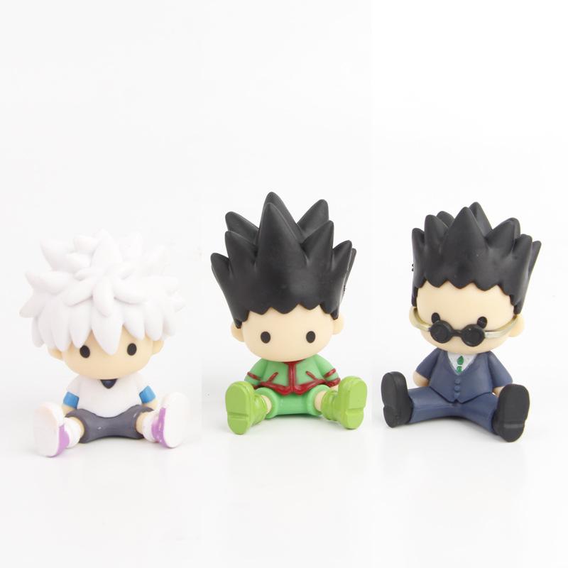 6ks 7cm HUNTER×HUNTER Anime zboží Killua Zoldyck GON·FREECSS Akční figurky Model Panenka Auto Stolní Dekorace Dárek Hračka