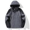 Unisex Hooded Windproof Waterproof Jacket Outdoor Sportswear Casual Loose Fit