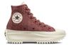 Converse Run Star Hike Platform Hi Striped Knit Dark Wine