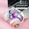 Cat Ear Luminous Bluetooth Headset B39: Foldable, Card Slot, Wireless Earbuds, Universal Compatibility