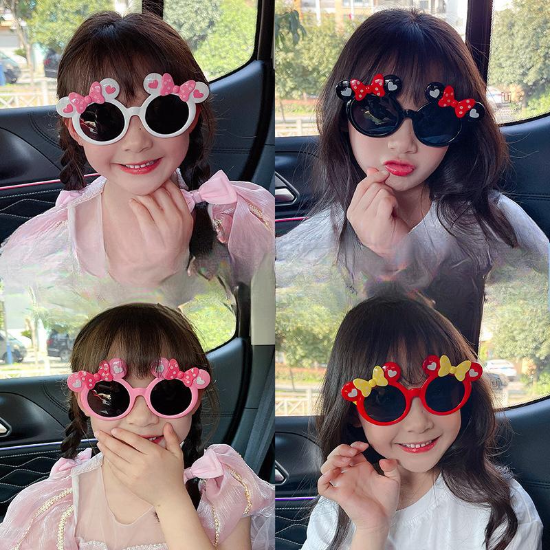 1PC Little Girl Fashion Minnie Sunshade Glasses Sunglasses Girls UV Protection Sunglasses