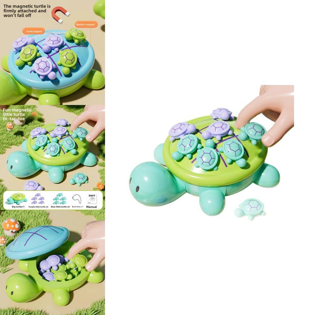 Tortoise Magnetic Tic Tac Toe Game For Kids Educational Interactive Toy