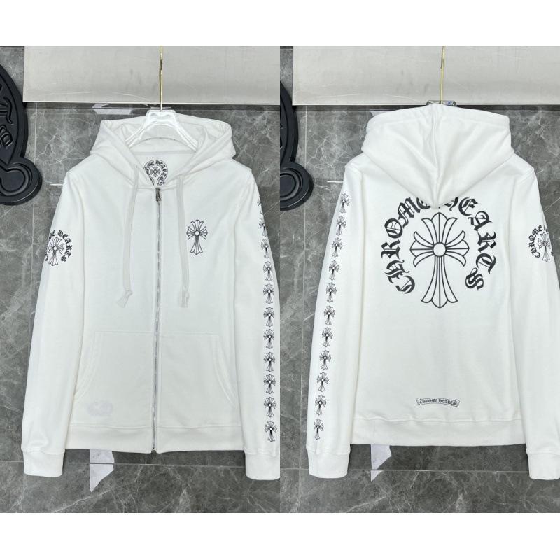 2025 Chrome Heart Hoodie: Casual Loose-Fit Zip-Up for Men & Women