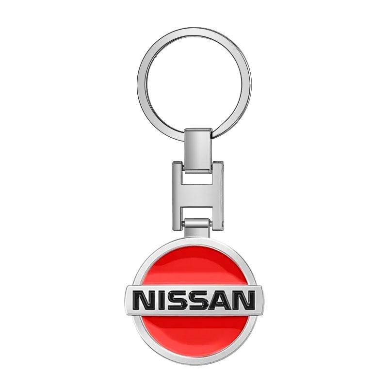 

1Pcs Car Emblem LOGO Keychain Key Ring Accessories For Nissan Nismo Qashqai j11 Juke GTR X-Trail Patrol Micra Navara Tiida