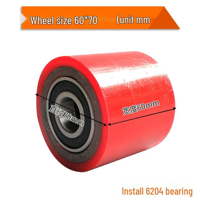 Nylon Forklift Wheels: Complete PU Handling Set with Bearings & Tow for Pallet Truck