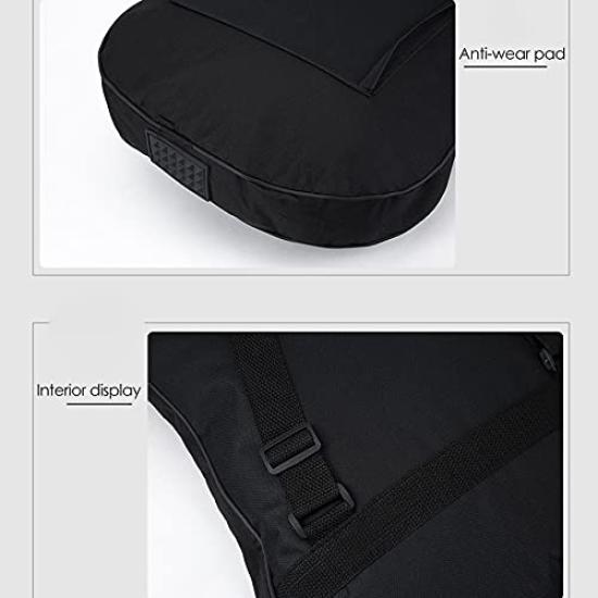 Haskoss Electric Bass Guitar Gig Padded Soft 5mm Waterproof Backpack Bag, Bag, Backpack, Case, Padding, Lightweight,